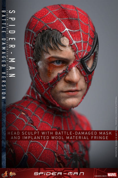SPIDER-MAN – FIGURA MOVIE MASTERPIECE 1/6 (HOT TOYS – MARVEL) BATTLE DAMAGED VERSION – 30 CM