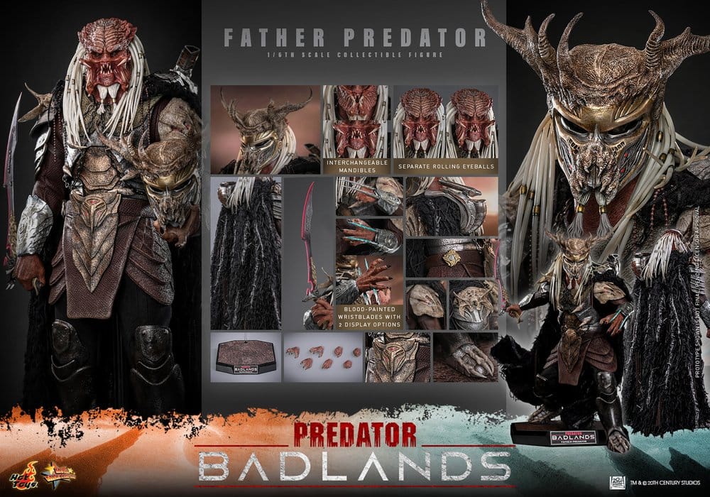 PREDATOR BADLANDS – FIGURA MOVIE MASTERPIECE 1/6 (HOT TOYS – PREDATOR) 36 CM