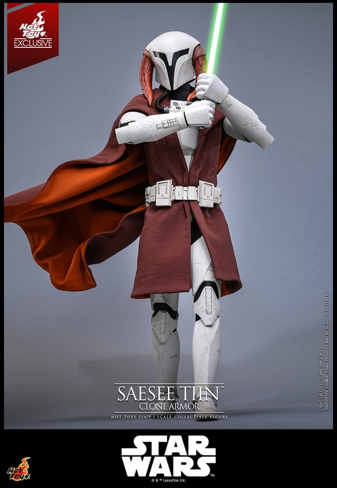 SAESEE TIIN CLONE ARMOR FIGURA 1/6 STAR WARS 32 CM HOT TOYS EXCLUSIVE
