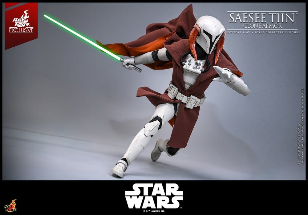 SAESEE TIIN CLONE ARMOR FIGURA 1/6 STAR WARS 32 CM HOT TOYS EXCLUSIVE