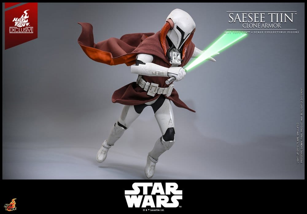 SAESEE TIIN CLONE ARMOR FIGURA 1/6 STAR WARS 32 CM HOT TOYS EXCLUSIVE