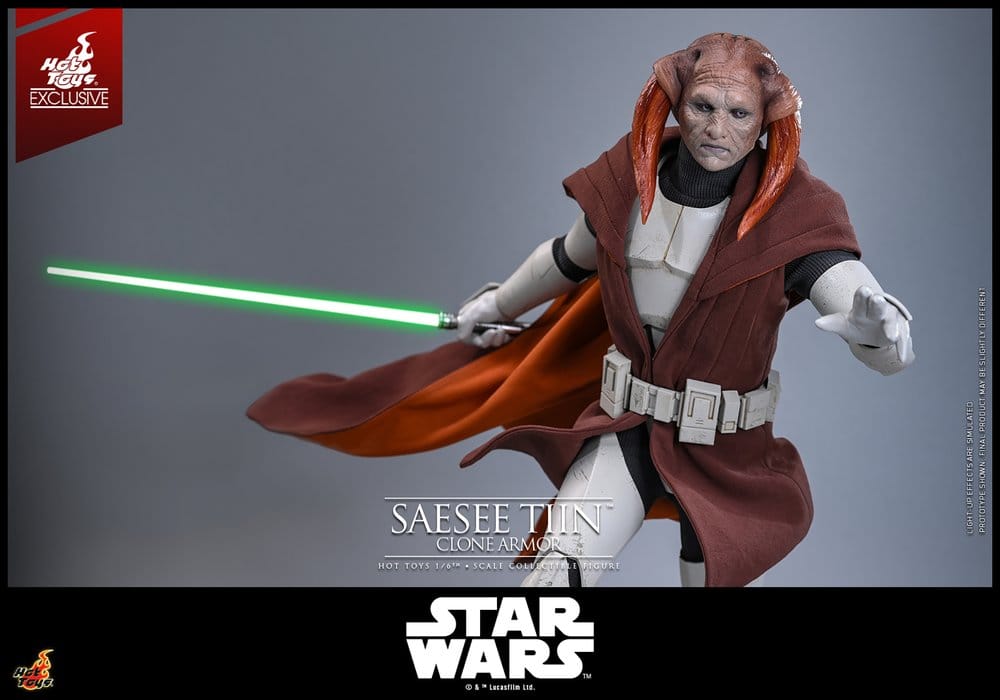 SAESEE TIIN CLONE ARMOR FIGURA 1/6 STAR WARS 32 CM HOT TOYS EXCLUSIVE