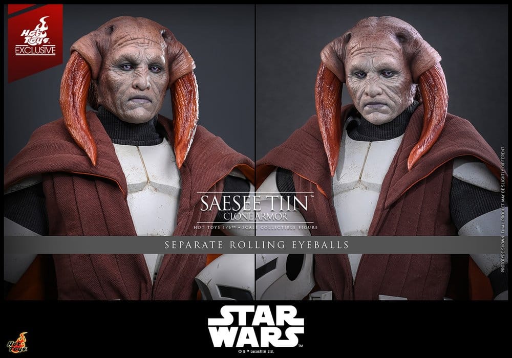 SAESEE TIIN CLONE ARMOR FIGURA 1/6 STAR WARS 32 CM HOT TOYS EXCLUSIVE