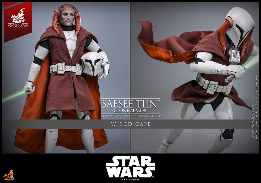 SAESEE TIIN CLONE ARMOR FIGURA 1/6 STAR WARS 32 CM HOT TOYS EXCLUSIVE