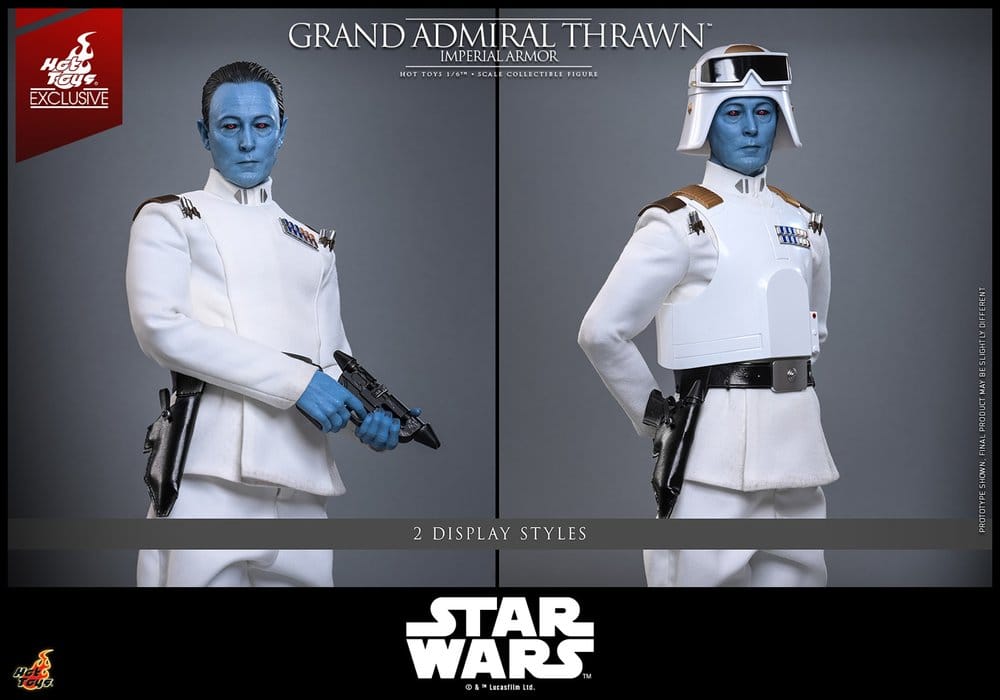 GRAND ADMIRAL THRAWN IMPERIAL ARMOR FIGURA 1/6 STAR WARS 32 CM HOT TOYS EXCLUSIVE