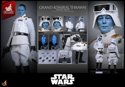 GRAND ADMIRAL THRAWN IMPERIAL ARMOR FIGURA 1/6 STAR WARS 32 CM HOT TOYS EXCLUSIVE
