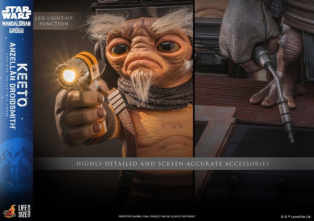 KEETO ANZELLAN DROIDSMITH LIFE-SIZE MASTERPIECE 1:1 FIGURA 26 CM – HOT TOYS STAR WARS
