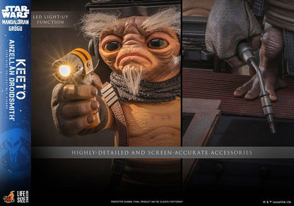 KEETO ANZELLAN DROIDSMITH LIFE-SIZE MASTERPIECE 1:1 FIGURA 26 CM – HOT TOYS STAR WARS