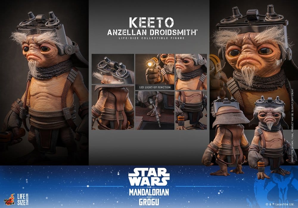KEETO ANZELLAN DROIDSMITH LIFE-SIZE MASTERPIECE 1:1 FIGURA 26 CM – HOT TOYS STAR WARS