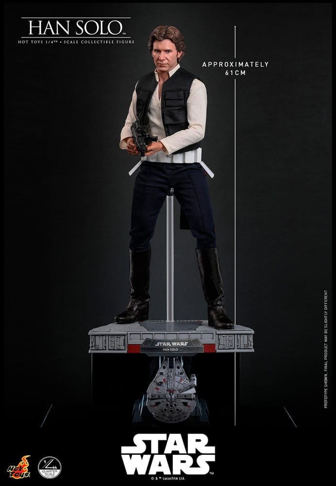 HAN SOLO – FIGURA 1/4 46 CM (STAR WARS EPISODE IV – HOT TOYS)