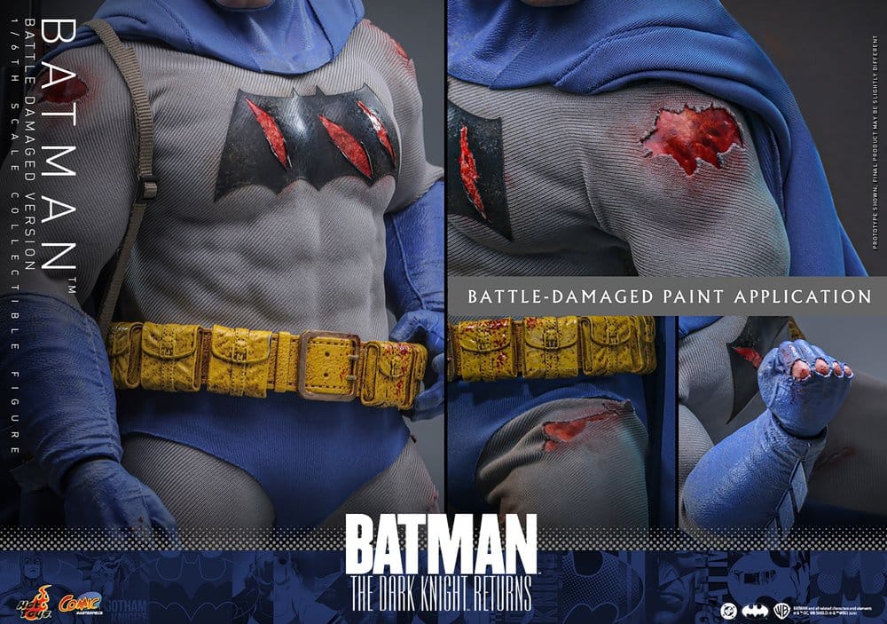 BATMAN – THE DARK KNIGHT RETURNS COMIC 1/6 (BATTLE DAMAGED VERSION) HOT TOYS – DC COMICS
