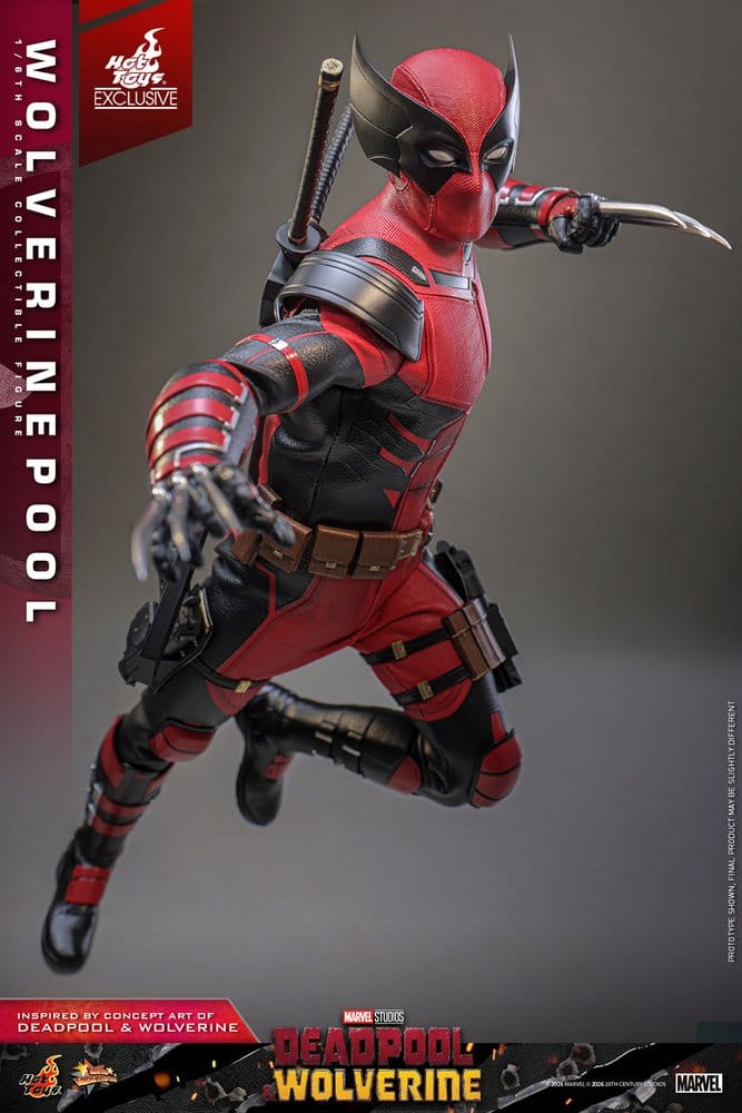 WOLVERINEPOOL FIGURA 1/6 DEADPOOL & WOLVERINE 31 CM HOT TOYS EXCLUSIVE