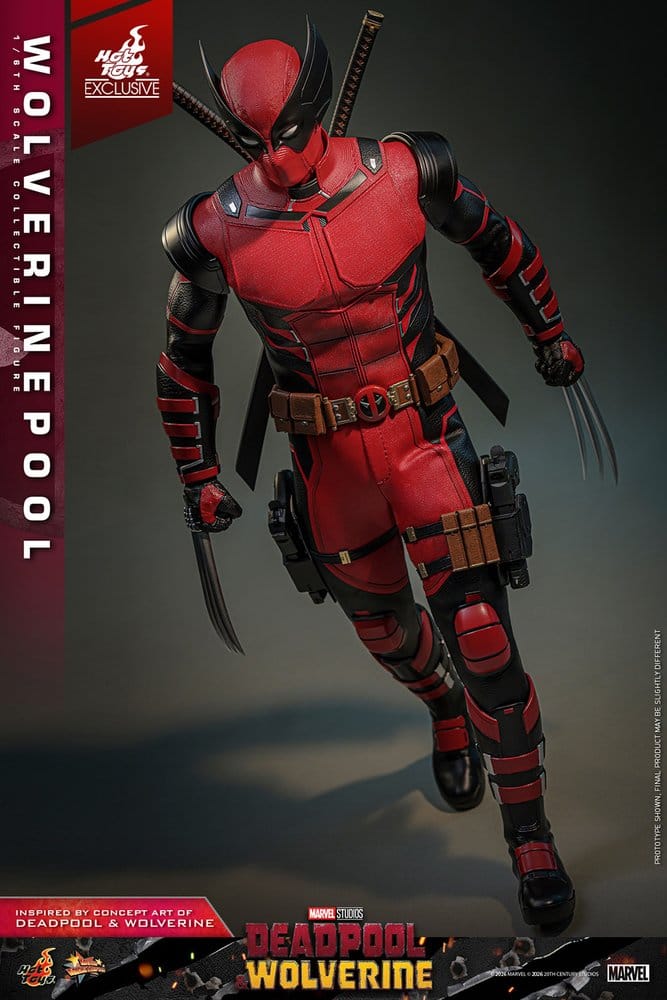 WOLVERINEPOOL FIGURA 1/6 DEADPOOL & WOLVERINE 31 CM HOT TOYS EXCLUSIVE