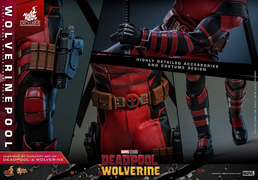 WOLVERINEPOOL FIGURA 1/6 DEADPOOL & WOLVERINE 31 CM HOT TOYS EXCLUSIVE