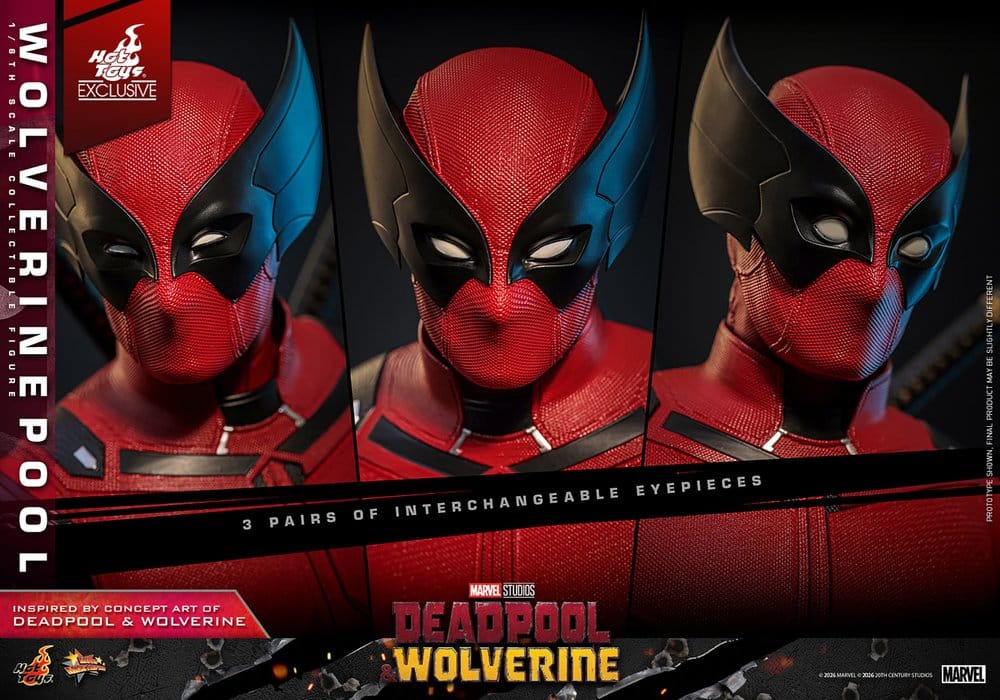 WOLVERINEPOOL FIGURA 1/6 DEADPOOL & WOLVERINE 31 CM HOT TOYS EXCLUSIVE