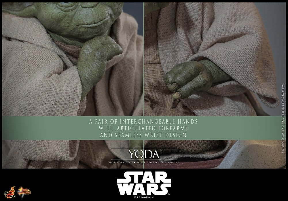 YODA – FIGURA 1/6 14 CM (HOT TOYS)