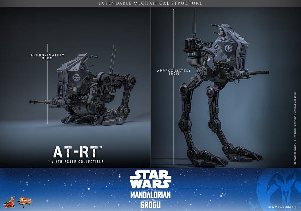 AT-RT VEHICLE – THE MANDALORIAN & GROGU –  1/6 (HOT TOYS – STAR WARS)