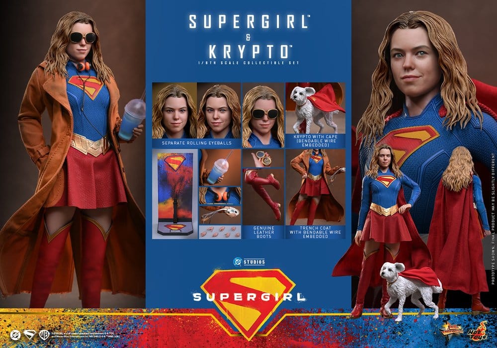 SUPERGIRL & KRYPTO – FIGURA MOVIE MASTERPIECE 1/6 27,5 CM (HOT TOYS – DC STUDIOS SUPERGIRL)