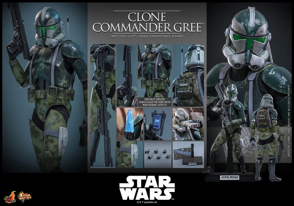 CLONE COMMANDER GREE – FIGURA 1/6 30 CM (HOT TOYS)