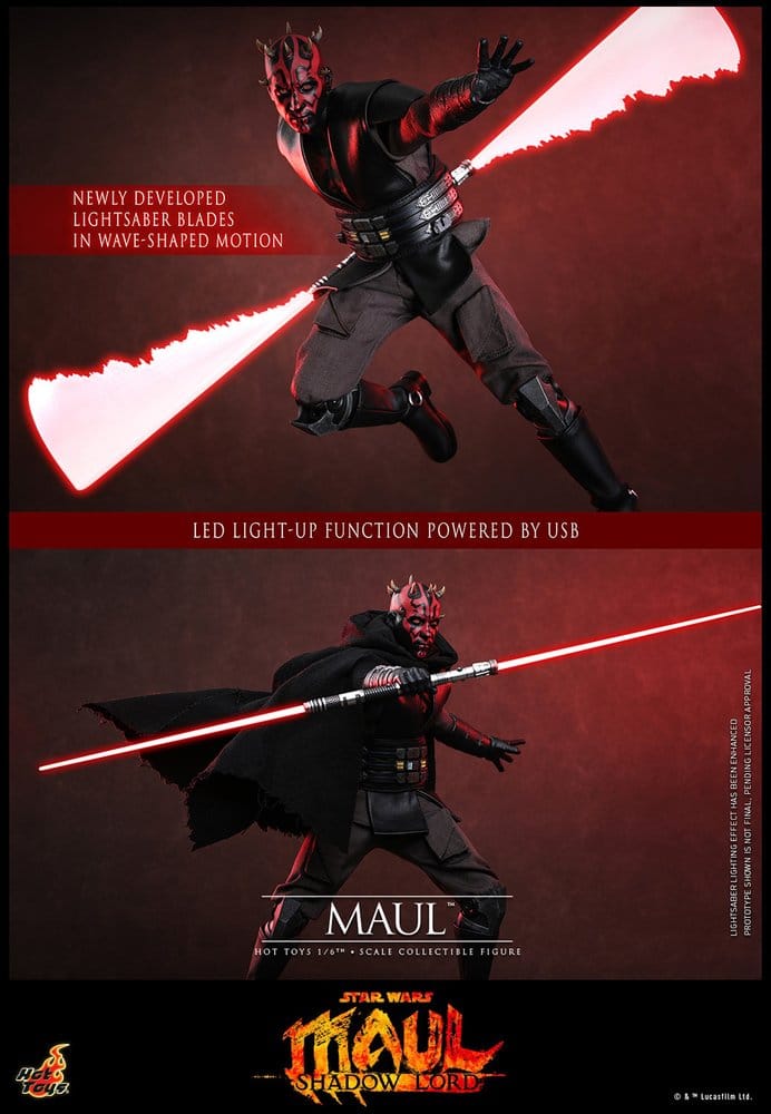 MAUL – SEÑOR DE LAS SOMBRAS FIGURA 1/6 29 CM (HOT TOYS)