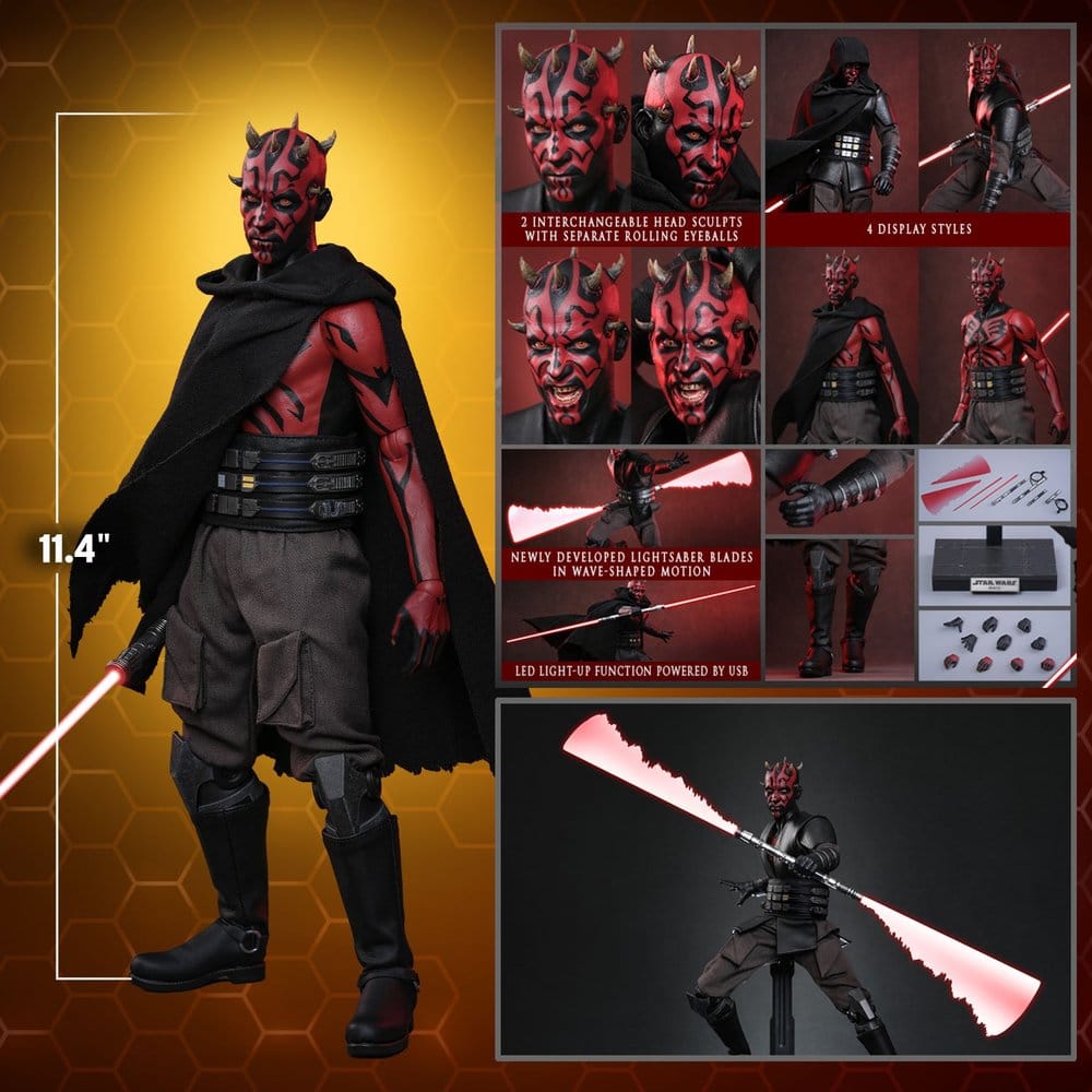 MAUL – SEÑOR DE LAS SOMBRAS FIGURA 1/6 29 CM (HOT TOYS)