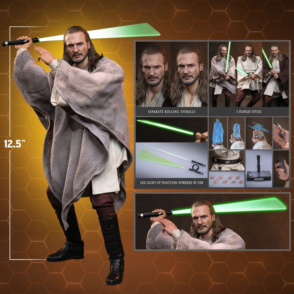 QUI-GON JINN (COLLECTOR EDITION) – STAR WARS: THE PHANTOM MENACE – HOT TOYS