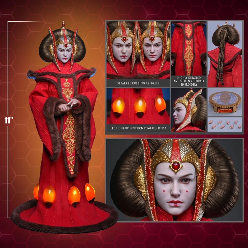 QUEEN AMIDALA MOVIE MASTERPIECE 1/6 FIGURA 28 CM – HOT TOYS STAR WARS