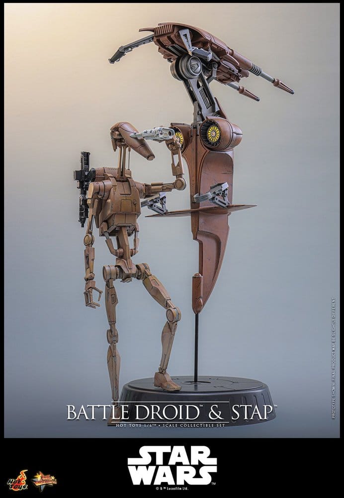 BATTLE DROID & STAP MOVIE MASTERPIECE SET 1/6 FIGURA 32 CM – HOT TOYS STAR WARS
