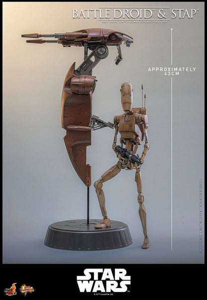 BATTLE DROID & STAP MOVIE MASTERPIECE SET 1/6 FIGURA 32 CM – HOT TOYS STAR WARS