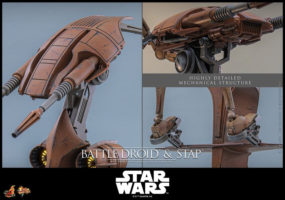 BATTLE DROID & STAP MOVIE MASTERPIECE SET 1/6 FIGURA 32 CM – HOT TOYS STAR WARS