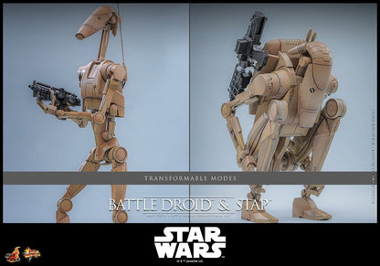 BATTLE DROID & STAP MOVIE MASTERPIECE SET 1/6 FIGURA 32 CM – HOT TOYS STAR WARS