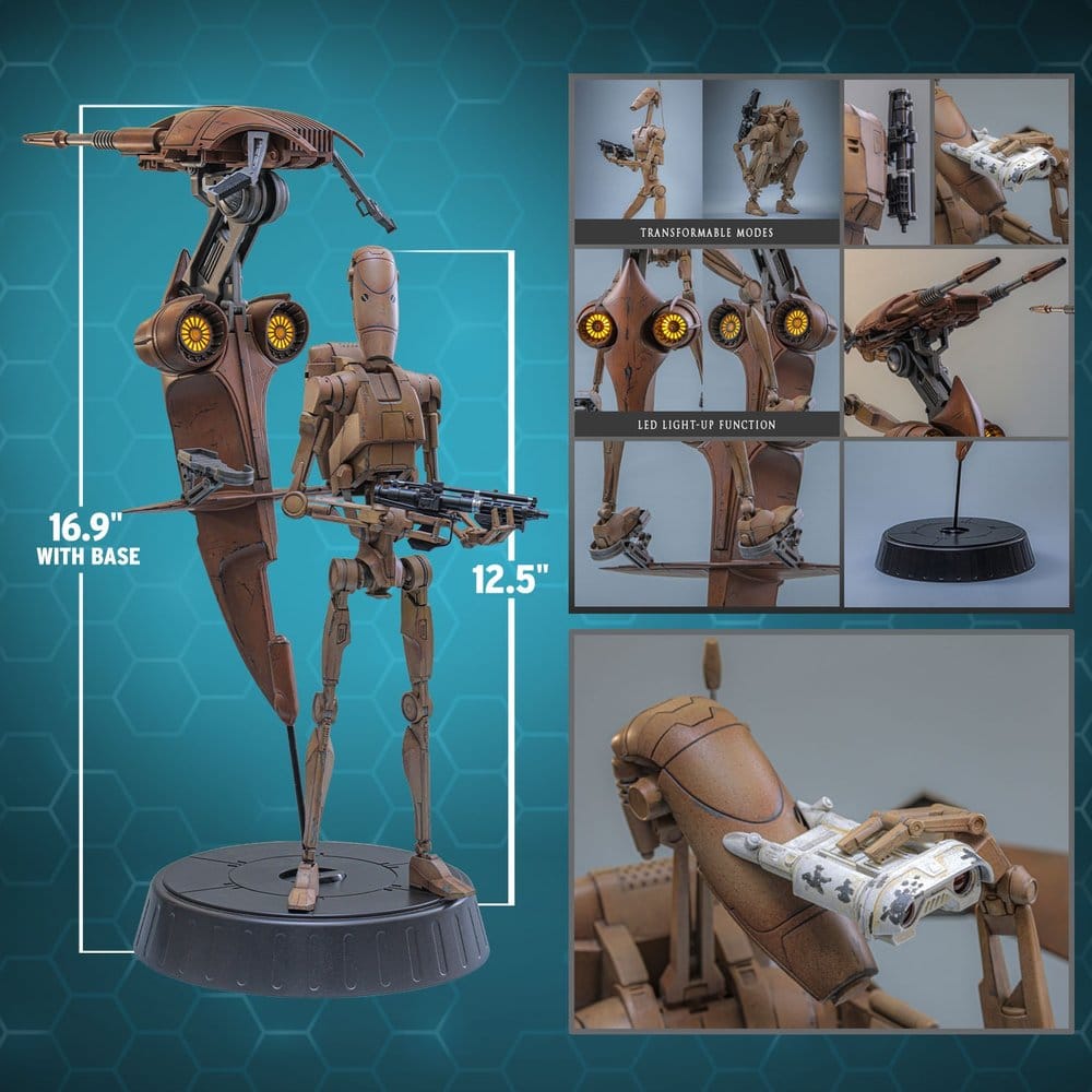 BATTLE DROID & STAP MOVIE MASTERPIECE SET 1/6 FIGURA 32 CM – HOT TOYS STAR WARS