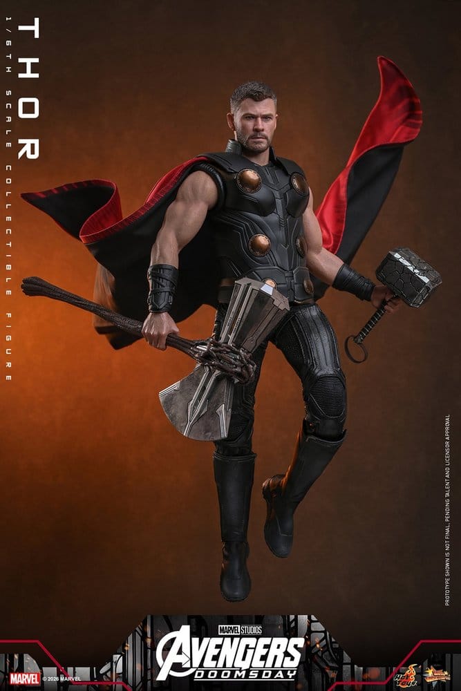 THOR AVENGERS DOOMSDAY FIGURA 1/6 32 CM HOT TOYS MOVIE MASTERPIECE