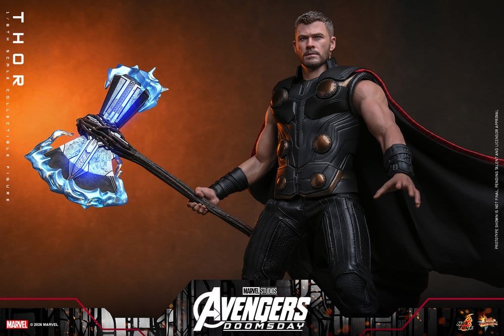 THOR AVENGERS DOOMSDAY FIGURA 1/6 32 CM HOT TOYS MOVIE MASTERPIECE