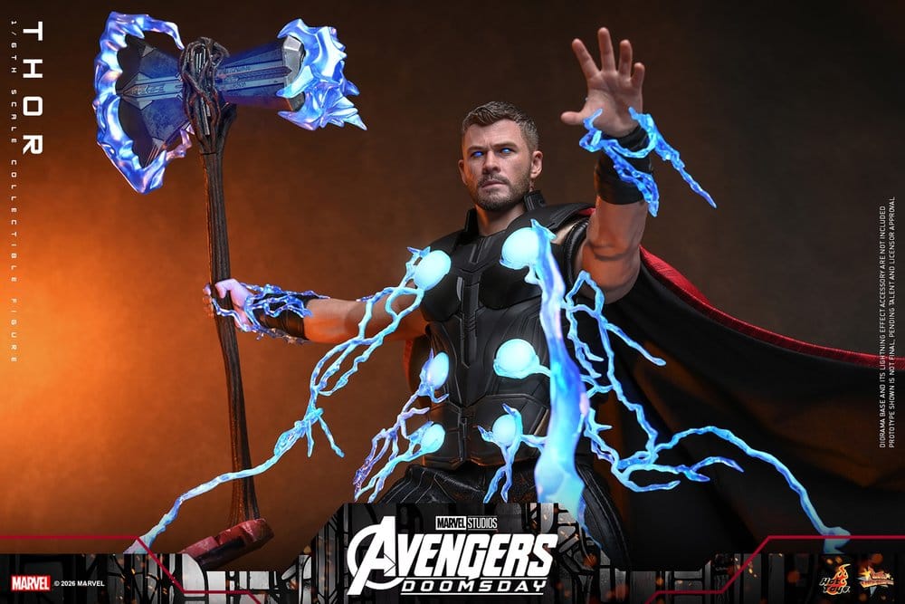 THOR AVENGERS DOOMSDAY FIGURA 1/6 32 CM HOT TOYS MOVIE MASTERPIECE