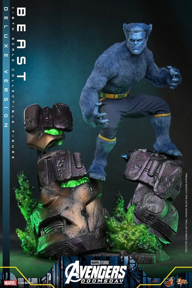 BEAST X-MEN AVENGERS DOOMSDAY MOVIE MASTERPIECE 1/6 DELUXE VERSION 33 CM HOT TOYS