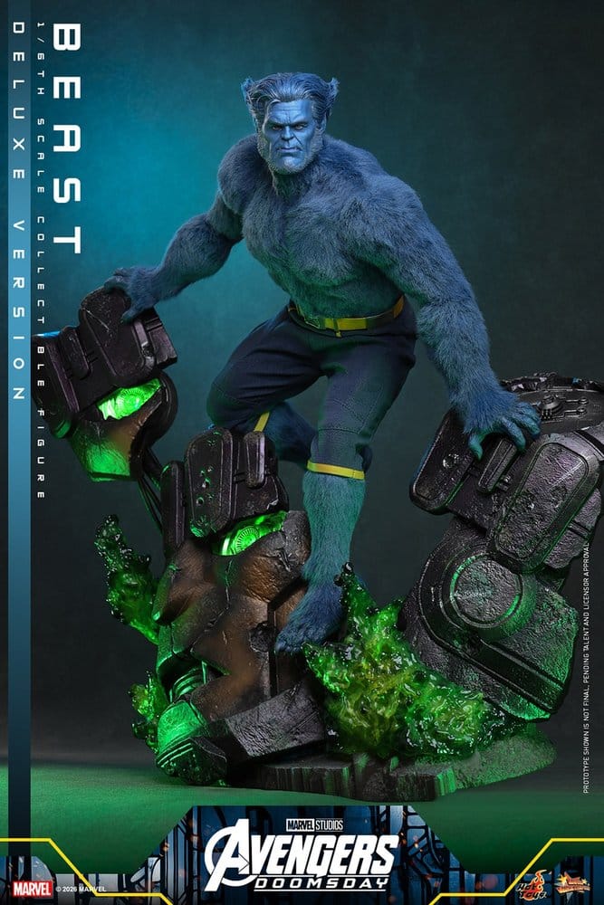 BEAST X-MEN AVENGERS DOOMSDAY MOVIE MASTERPIECE 1/6 DELUXE VERSION 33 CM HOT TOYS