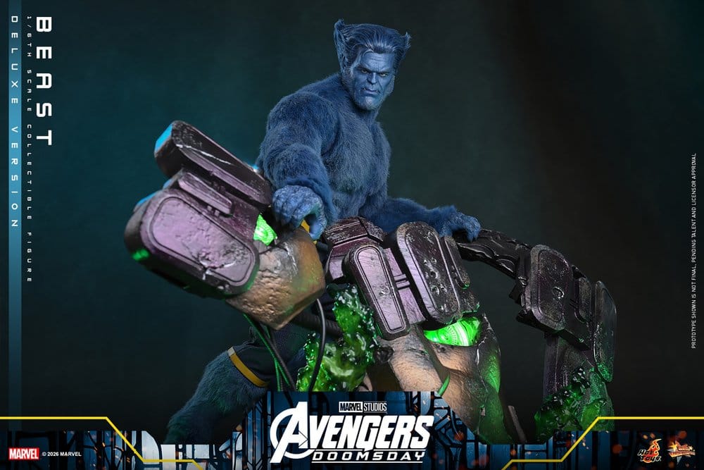 BEAST X-MEN AVENGERS DOOMSDAY MOVIE MASTERPIECE 1/6 DELUXE VERSION 33 CM HOT TOYS
