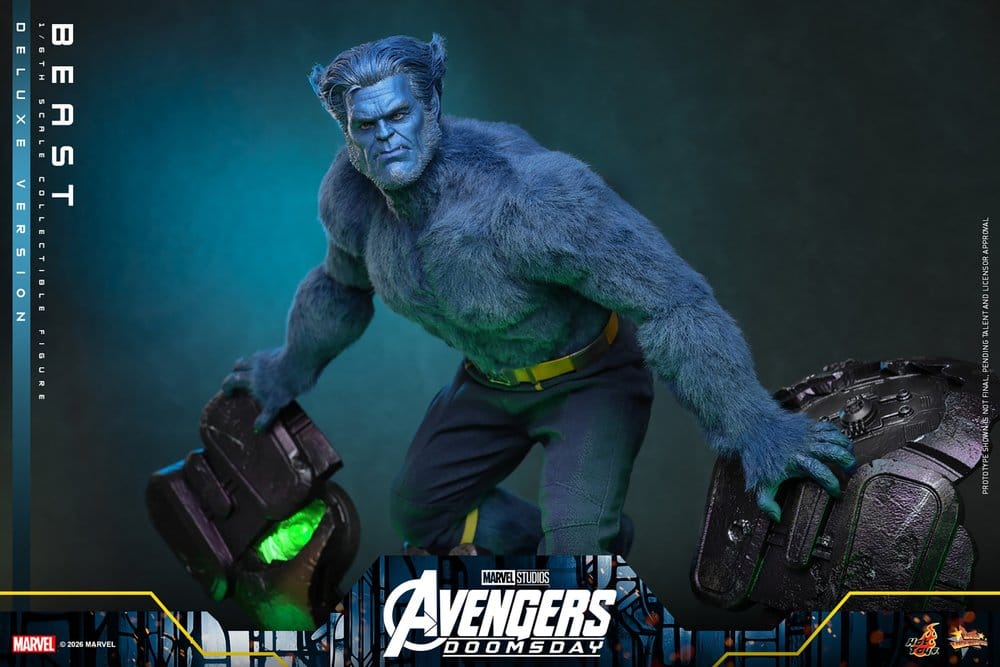 BEAST X-MEN AVENGERS DOOMSDAY MOVIE MASTERPIECE 1/6 DELUXE VERSION 33 CM HOT TOYS