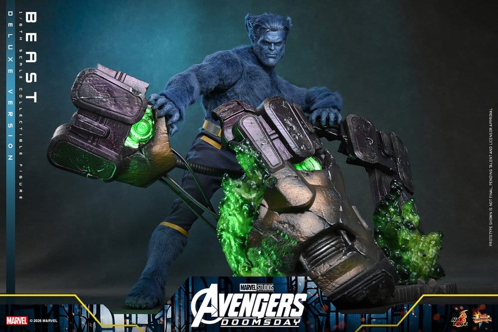 BEAST X-MEN AVENGERS DOOMSDAY MOVIE MASTERPIECE 1/6 DELUXE VERSION 33 CM HOT TOYS
