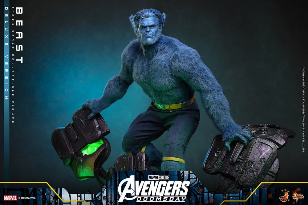 BEAST X-MEN AVENGERS DOOMSDAY MOVIE MASTERPIECE 1/6 DELUXE VERSION 33 CM HOT TOYS