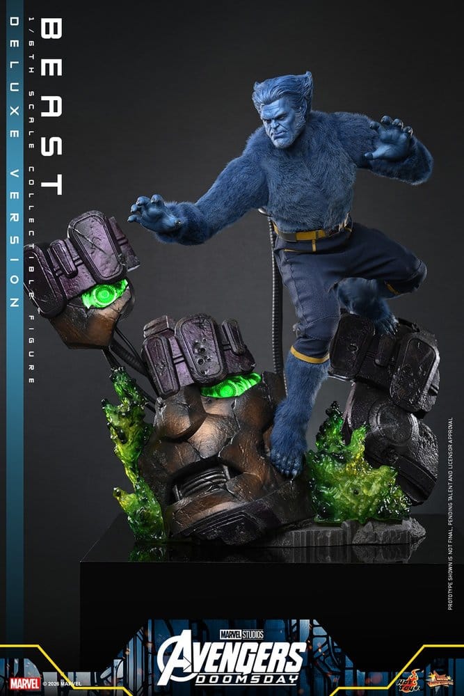 BEAST X-MEN AVENGERS DOOMSDAY MOVIE MASTERPIECE 1/6 DELUXE VERSION 33 CM HOT TOYS