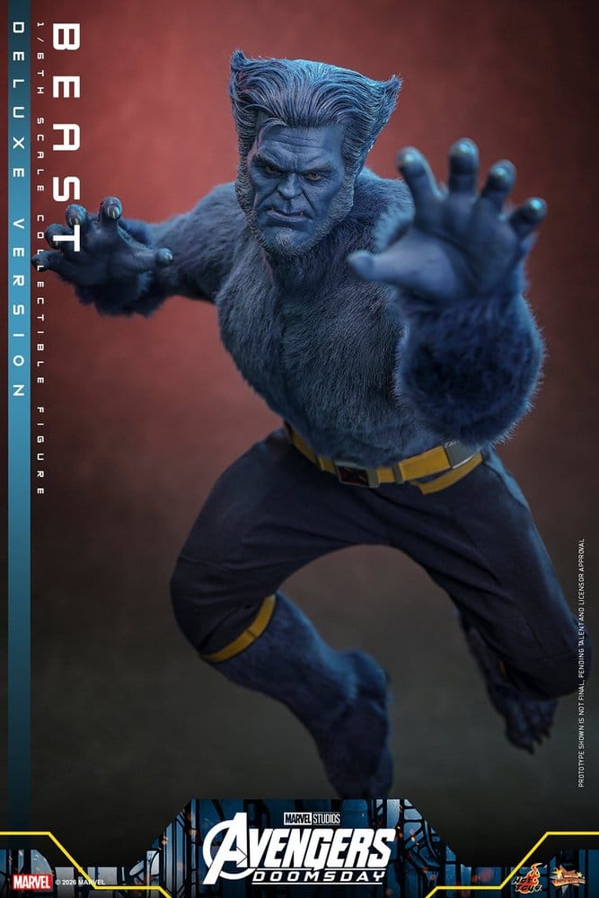 BEAST X-MEN AVENGERS DOOMSDAY MOVIE MASTERPIECE 1/6 DELUXE VERSION 33 CM HOT TOYS