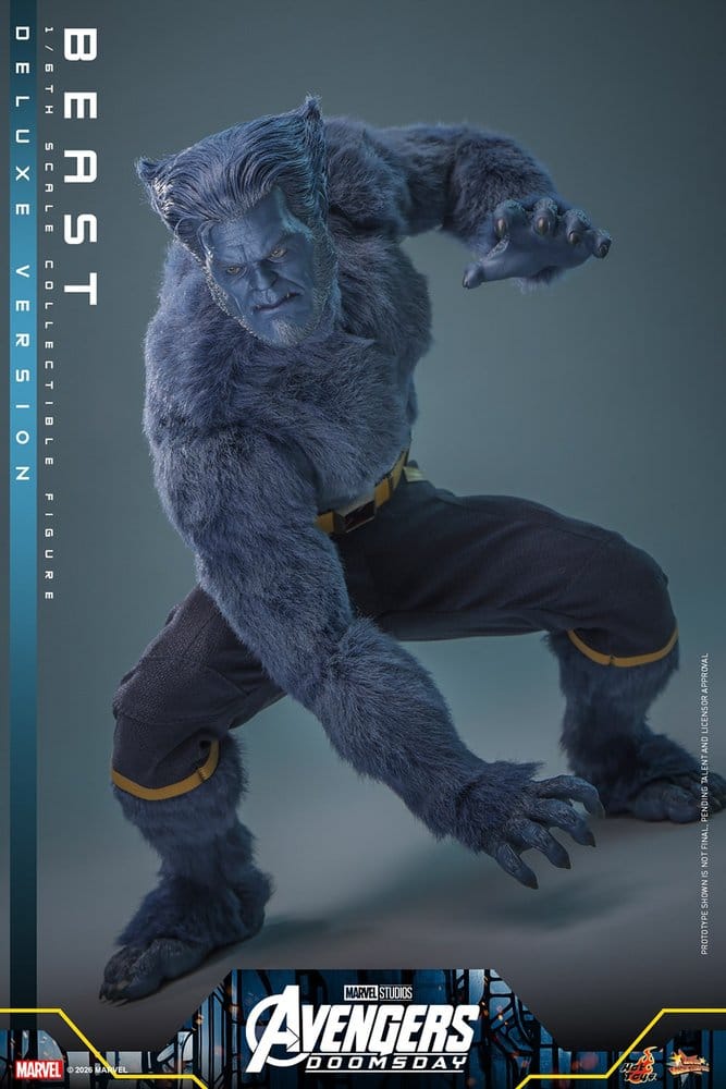 BEAST X-MEN AVENGERS DOOMSDAY MOVIE MASTERPIECE 1/6 DELUXE VERSION 33 CM HOT TOYS