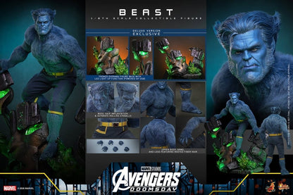 BEAST X-MEN AVENGERS DOOMSDAY MOVIE MASTERPIECE 1/6 DELUXE VERSION 33 CM HOT TOYS