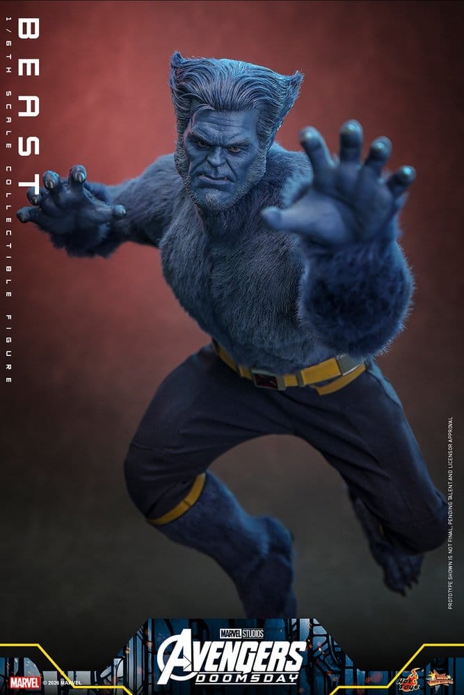 BEAST X-MEN AVENGERS DOOMSDAY MOVIE MASTERPIECE 1/6 COLLECTOR EDITION 33 CM HOT TOYS