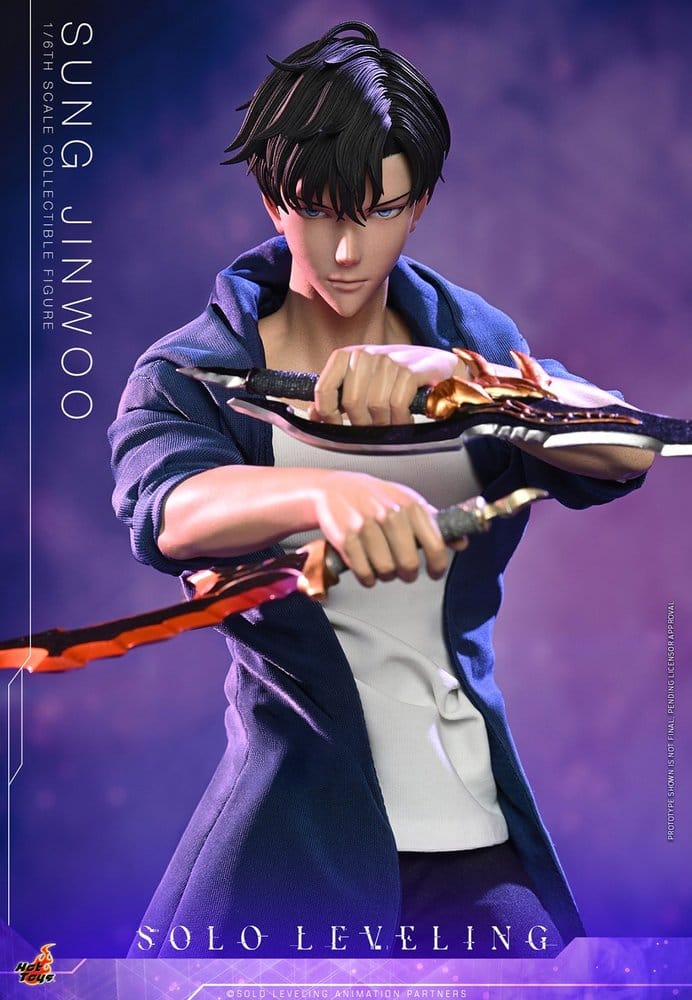 SUNG JINWOO FIGURA 1/6 HOT TOYS SOLO LEVELING 32 CM