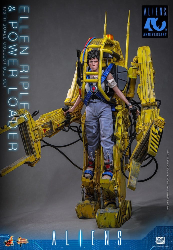ELLEN RIPLEY Y POWER LOADER ALIENS HOT TOYS 1/6 52 CM