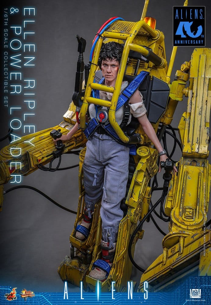 ELLEN RIPLEY Y POWER LOADER ALIENS HOT TOYS 1/6 52 CM