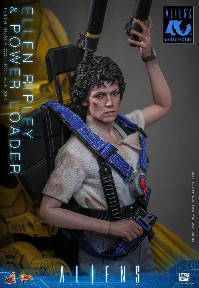 ELLEN RIPLEY Y POWER LOADER ALIENS HOT TOYS 1/6 52 CM
